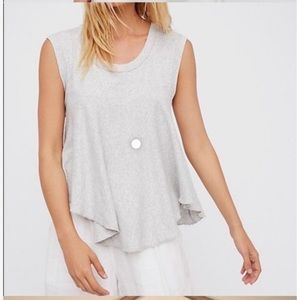 Free People peach rubbed Kimmy t-shirt